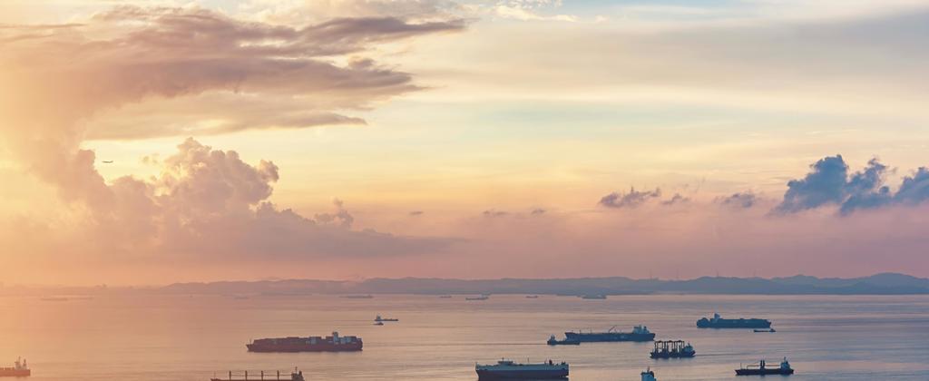 Vessels on sea