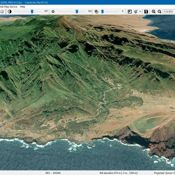 Fortion Terra Analyst screenshot showing Cap Verde plan in 3D