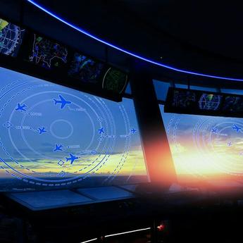 Sky view from air tower showing graphs to get best understanding of current situation