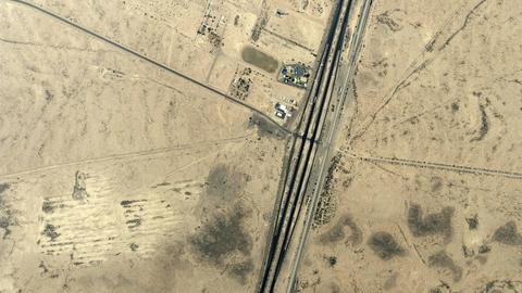 Skyview of a military field