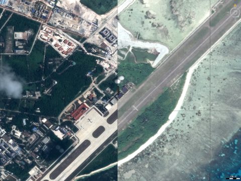 Satellite view of Fortion IA IMINT change detection