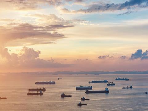 Vessels on sea