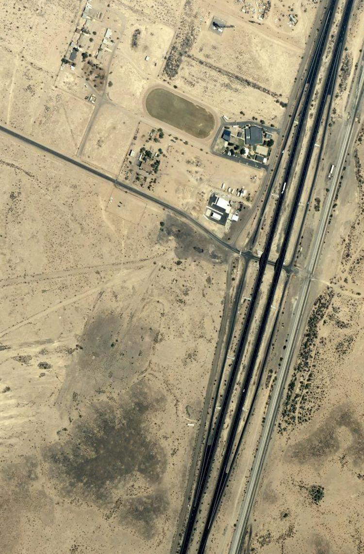 Skyview of a military field