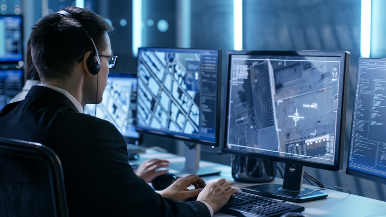 Controller analysing satellite imagery