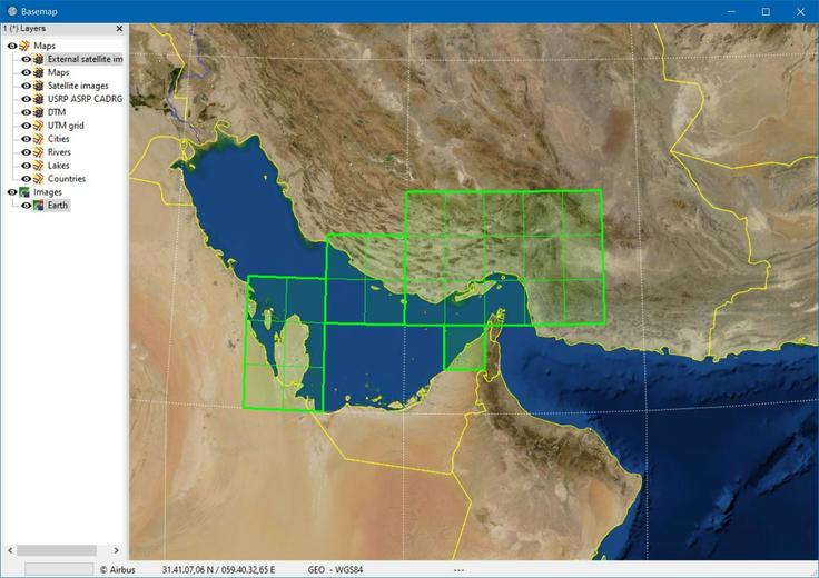 Screenshot showing Fortion® Terra Analyst interface with basemap